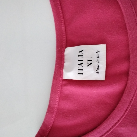 Pink sequin ROMA tshirt, size XL - Picture 6 of 7